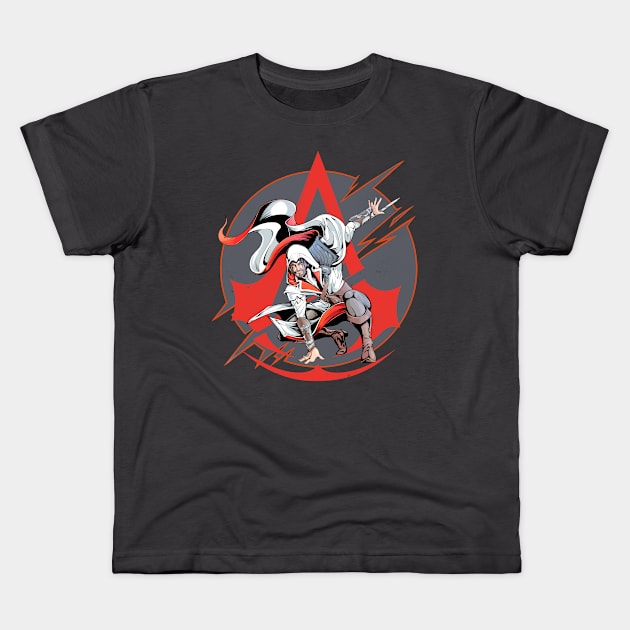 Assassins Ezio Kids T-Shirt by DiWighte